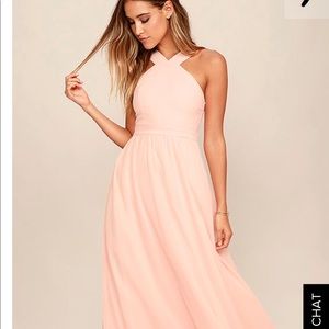 LULU’s pink maxi dress